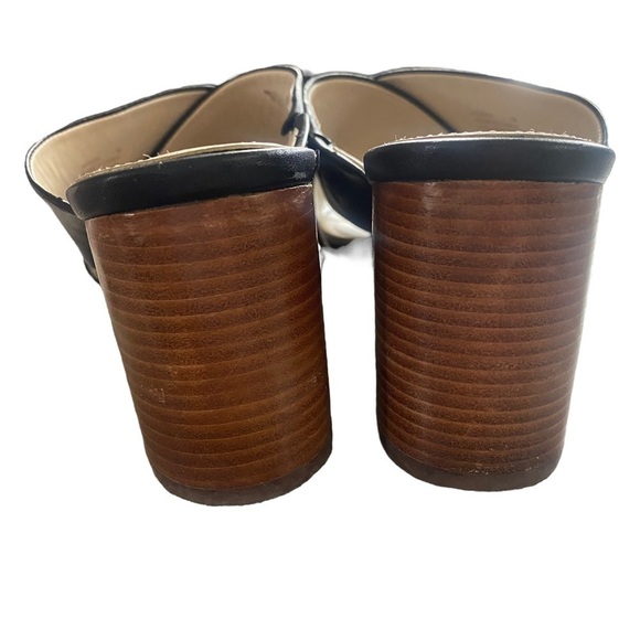 Cole Haan women’s leather block heel crisscross sandals black size 9B - Picture 6 of 15